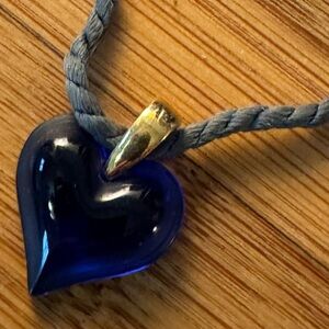 Lalique crystal heart 
Vintage pendant